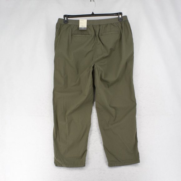 Style & Co. Plus Size Khaki Drawstring Olive Ankle Twill Tape Pants 18W - Picture 7 of 10